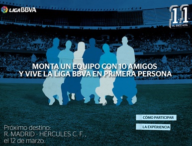 El Real Madrid-Hércules acoge el primer Once Azul de BBVA