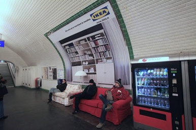 Ikea en el metro de París