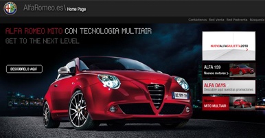 Web de Alfa Romeo