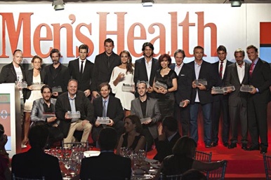 Foto de familia de los Premios Men´s Health 2010