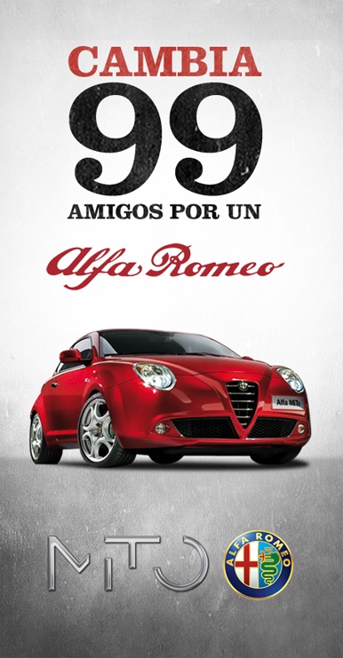 Cambia 99 amigos por un Alfa Romeo Mito