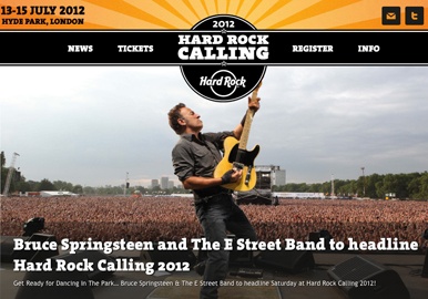 Bruce Springsteen estará en el Hard Rock Calling 2012