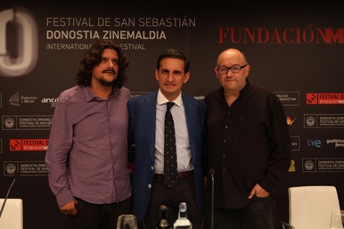 José Luis Rebordinos, Daniel Restrepo y Carlos Reviriego