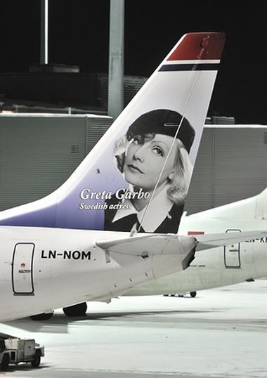 Greta Garbo en los aviones de Norwegian