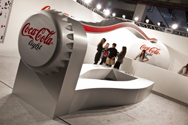 Stand de Coca-Cola Light en ARCO