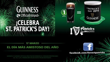 Guinness Official Irish Pub y Facebook celebran San Patricio