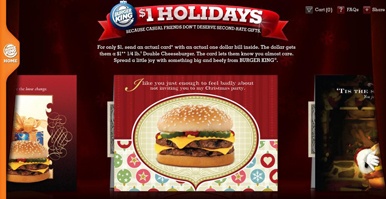 Campaña navideña de Burger King