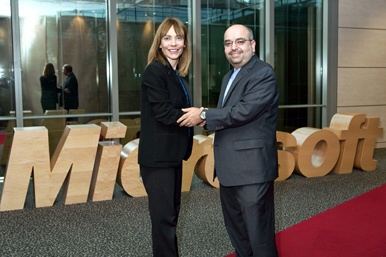 María Garaña (Microsoft) y Kamal Bherwani (Prisa)