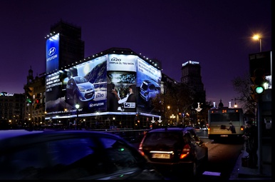 Hyundai despide el año en la Plaza de Cataluña