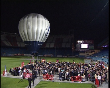 El estadio Vicente Calderón fue el original escenario de la entrega de los premios