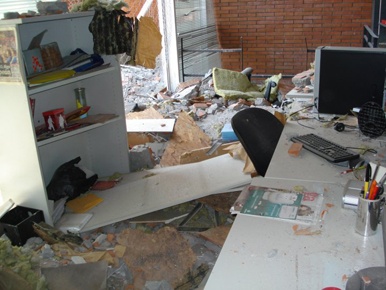  	Oficinas del Grupo CP Chile tras el terremoto