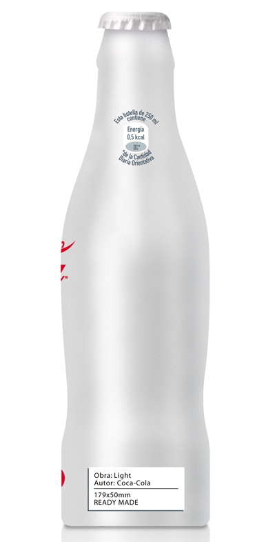 El reverso de la botella de Coca-Light que estará en ARCO
