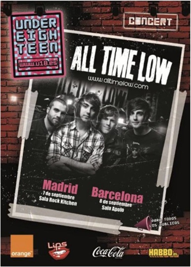  All Time Low actuarán en Madrid y Barcelona