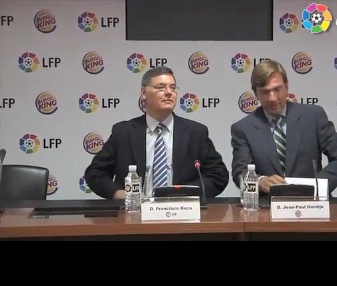 Francisco Roca de la LFP y Jean-Paul Hordijk de Burger King