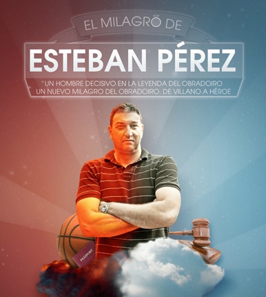 La afición gallega perdona a Esteban Pérez