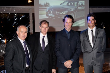 Carlos Moyá apoyó la presentación de la nueva serie de BMW