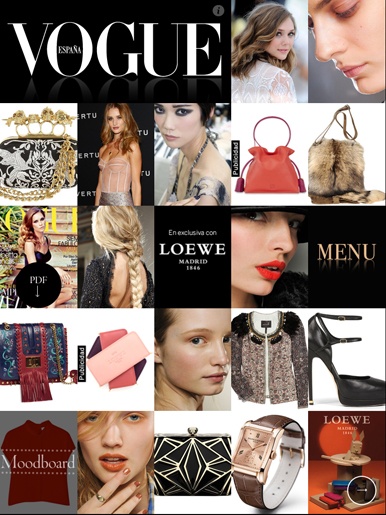 Loewe patrocina la aplicación iPad de Vogue
