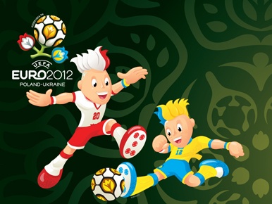 Las mascotas gemelas de	la Eurocopa Polonia- Ucrania 2012