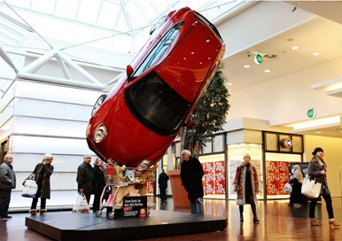 Alfa Romeo MiTo en los centros comerciales belgas