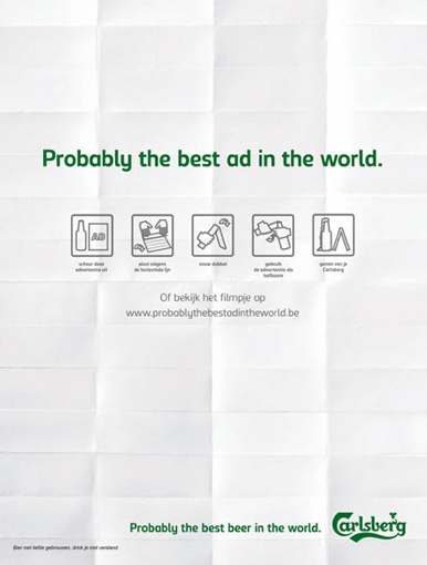 El anuncio más práctico de Carlsberg