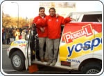Leche Pascual en el rally Dakar