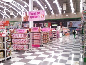 El pasillo rosa de Comercial Mexicana