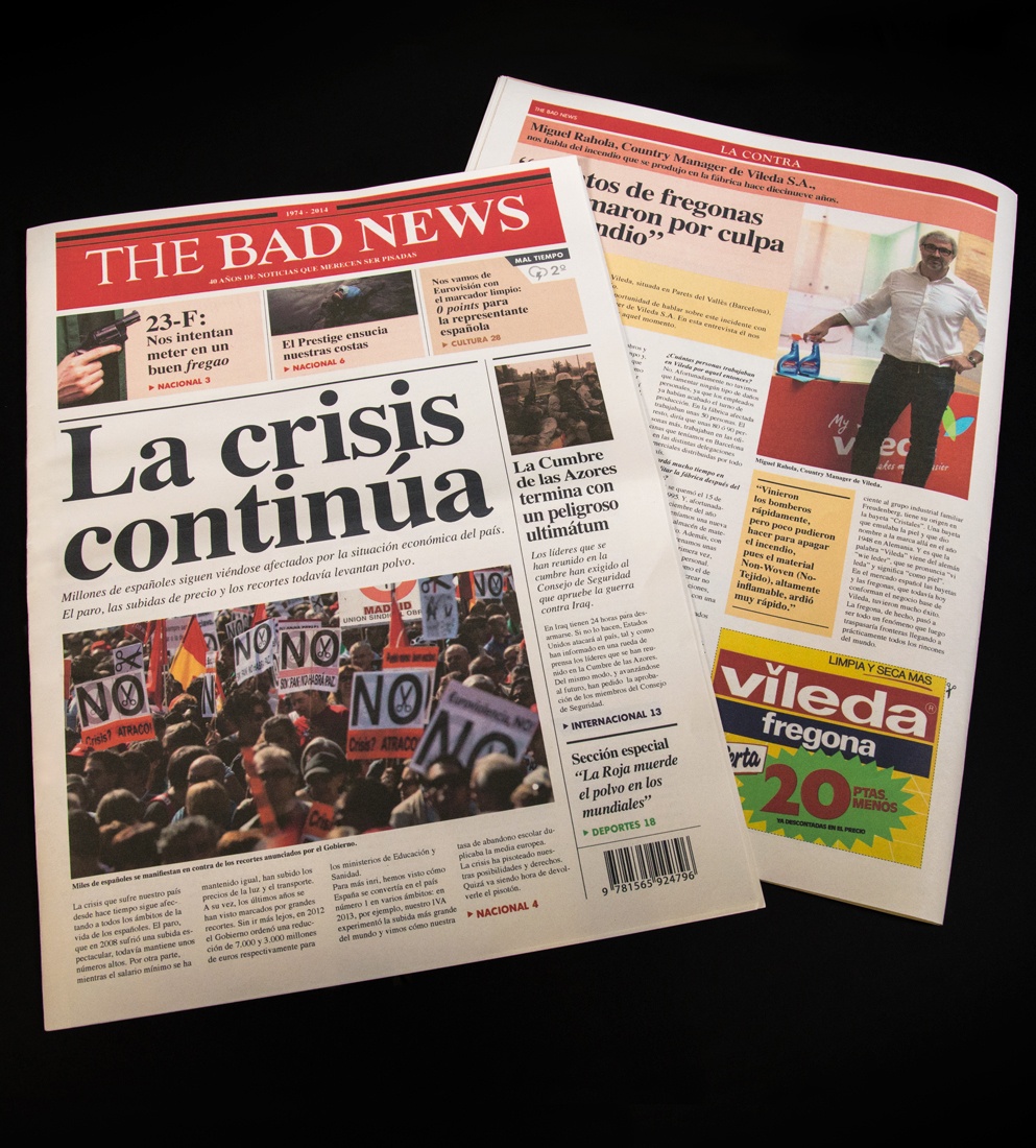 Vileda lanza un periódico de malas noticias