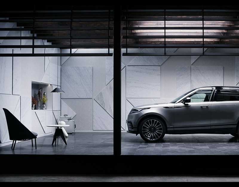 Un garaje de diseño para el nuevo Range Rover Velar
