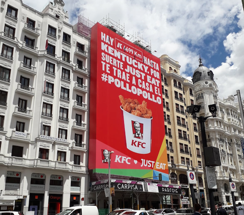 KFC y Just Eat se plantan en el centro de Madrid