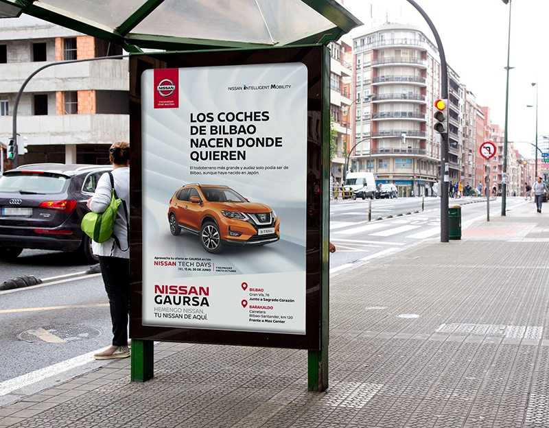 'Tu Nissan de aquí', campaña de INRED para Nissan en Bilbao
