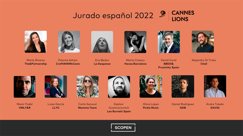 Ya conocemos a los 13 jurados españoles para Cannes Lions 2022