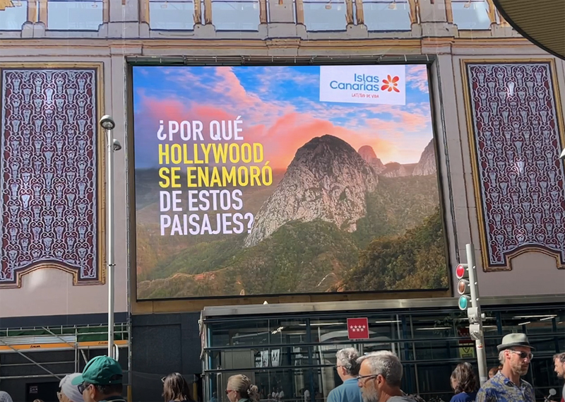 Turismo de Canarias lanza una campaña en la Plaza de Callao