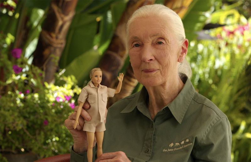 Barbie Jane Goodall hecha con plástico del océano reciclado