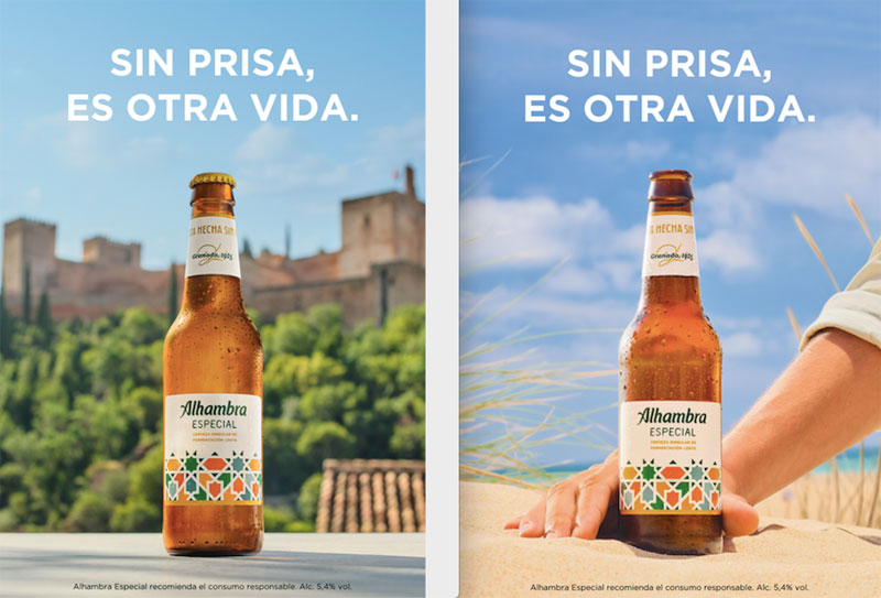Cervezas Alhambra apela a la manera de vivir en Andalucía