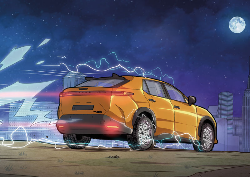 Lexus presenta su nuevo SUV eléctrico con un cómic