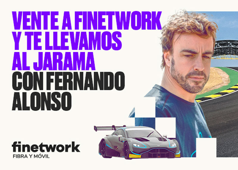 Finetwork sortea una experiencia única con Fernando Alonso