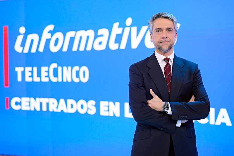 Hoy debuta Carlos Franganillo en los Informativos Telecinco