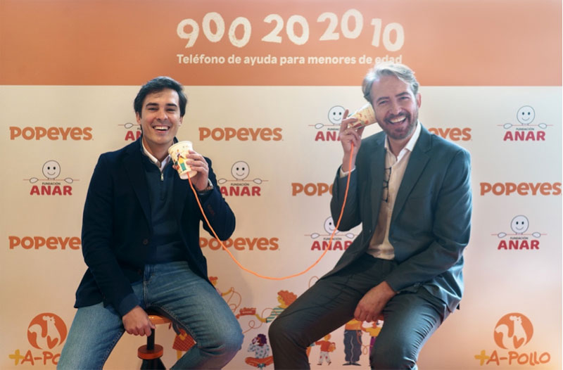 Popeyes y la Fundación ANAR lanzan 'Más a-pollo a la infancia'