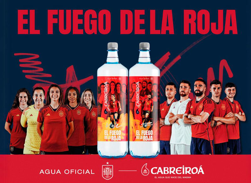 Cabreiroá, agua oficial de la Selección Española de Fútbol