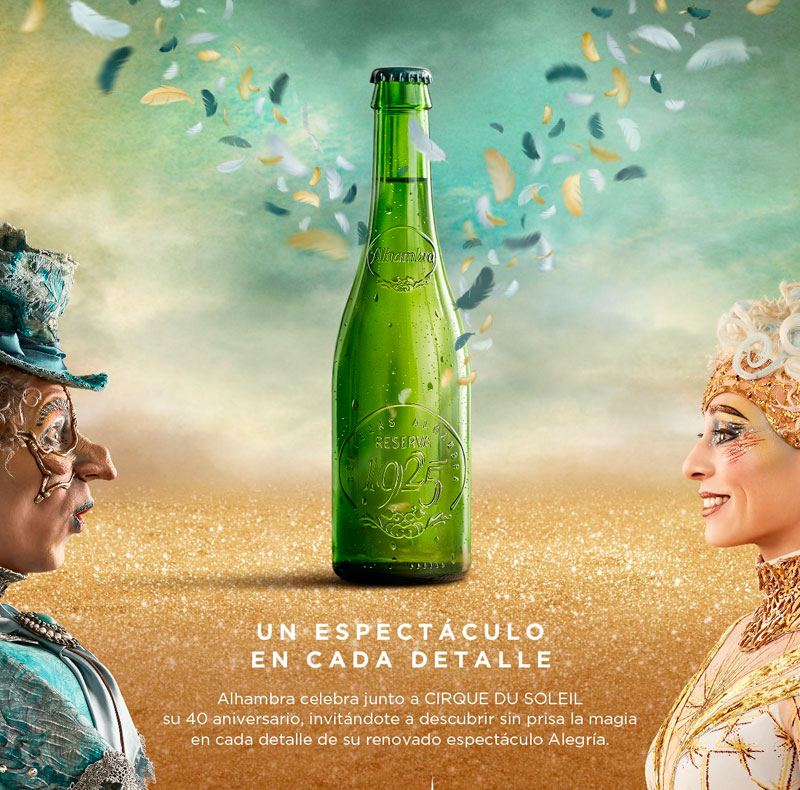 Cervezas Alhambra te invita a descubrir el Cirque Du Soleil