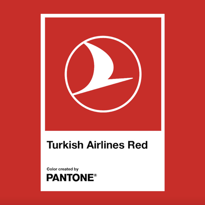 Turkish Airlines Red, el nuevo color de Pantone