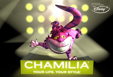 El gato Cheshire desfila en el spot 3D de Chamilia