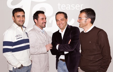 Francisco Moratinos, Santiago Sanz, Javier Cano y Antonio Barahona