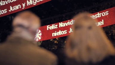 Las luces interactivas de Vodafone