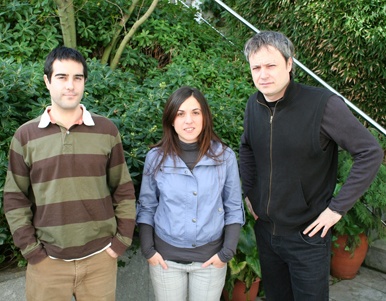  Christian Bonilla, Idoia Llanos y David Seca