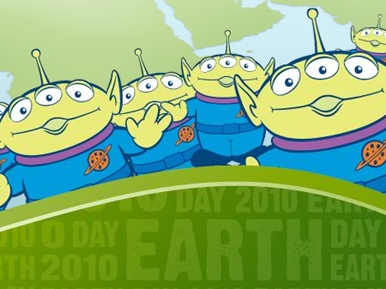 Los Aliens de Toy Story2 apoyan el Día de la Tierra