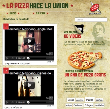 “Manifiesto Navideño: La pizza hace la unión”
