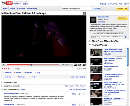 Video en YouTube