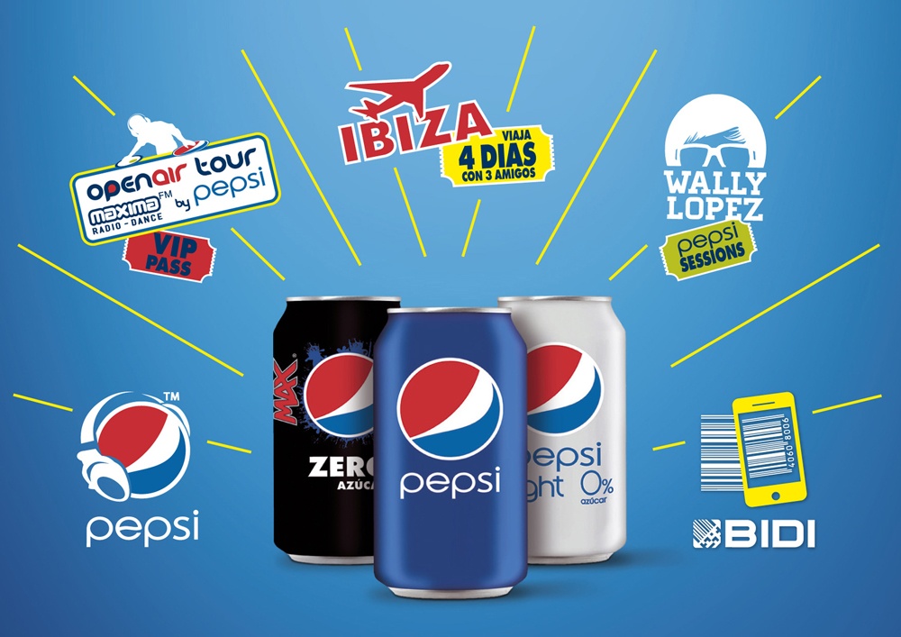 Promoción Pepsi en código de barras