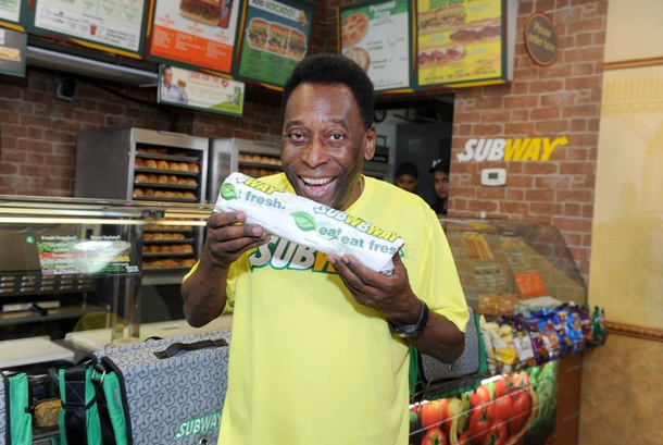 Pelé, embajador de Subway